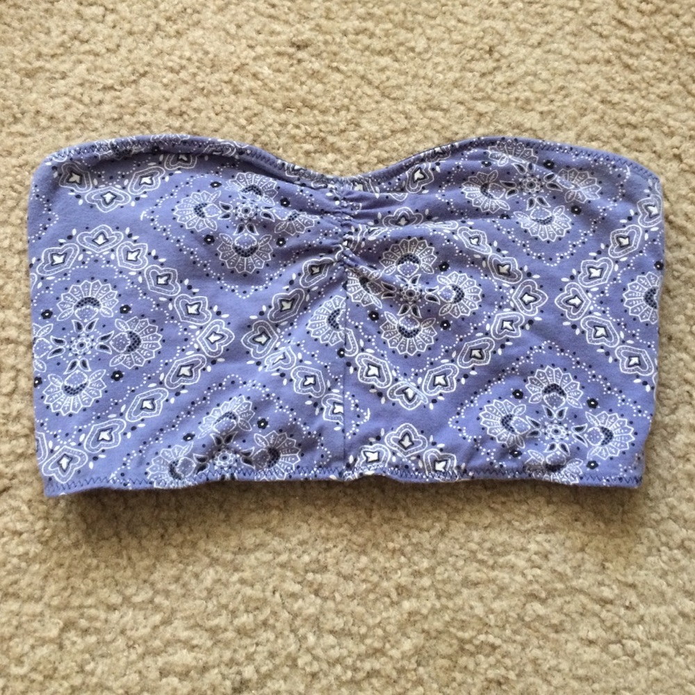 Ruched bandana bandeau top